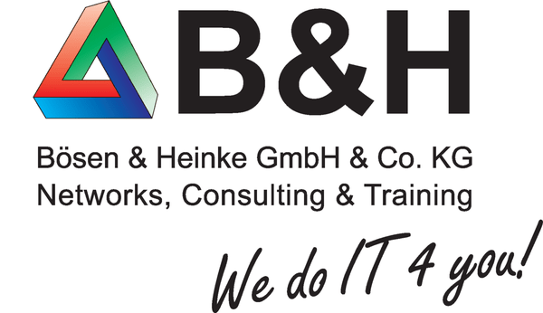 Wort-Bildmarke Bösen & Heinke GmbH & Co. KG – We do IT 4 you!