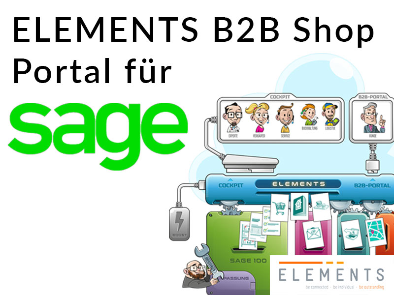 Sage 100 Erweiterung: ELEMENTS B2B Shop Portal