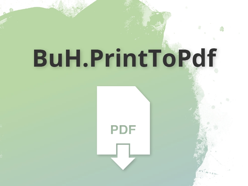 Sage 100 Erweiterung: BuH.PrintToPdf