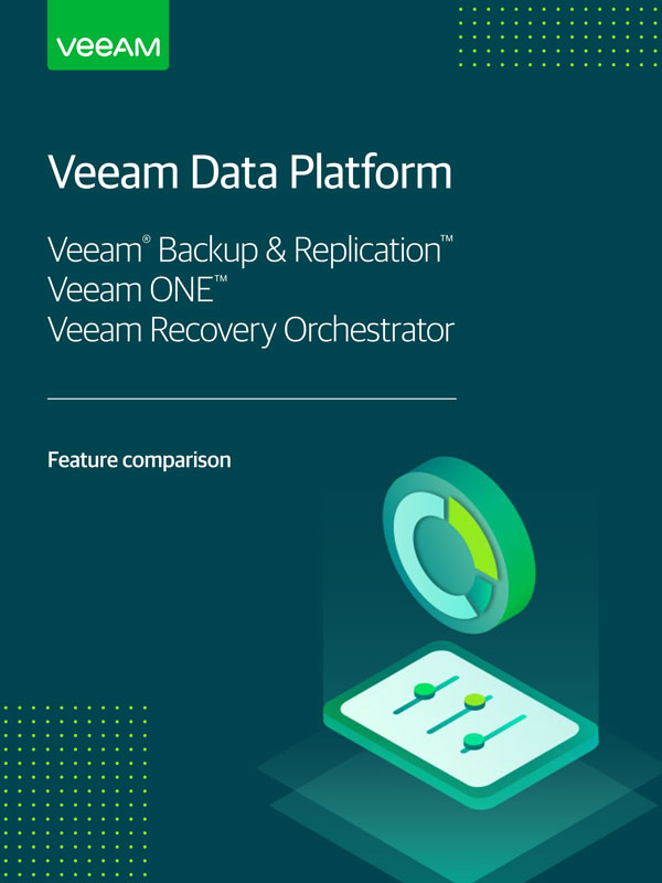 Datenblatt Veeam Backup Availability Suite Editionen im Vergleich