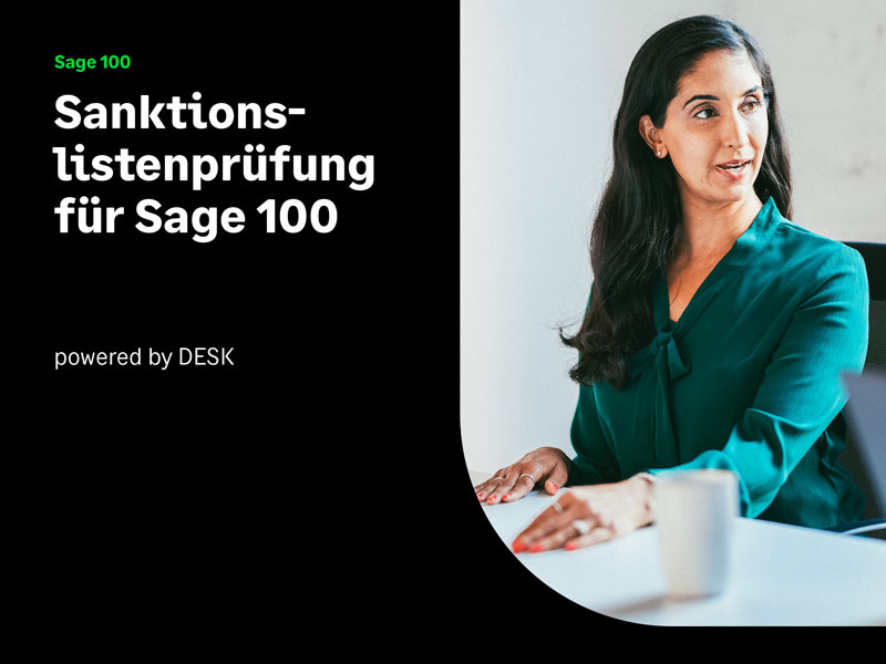 Sanktionslistenprüfung für Sage 100