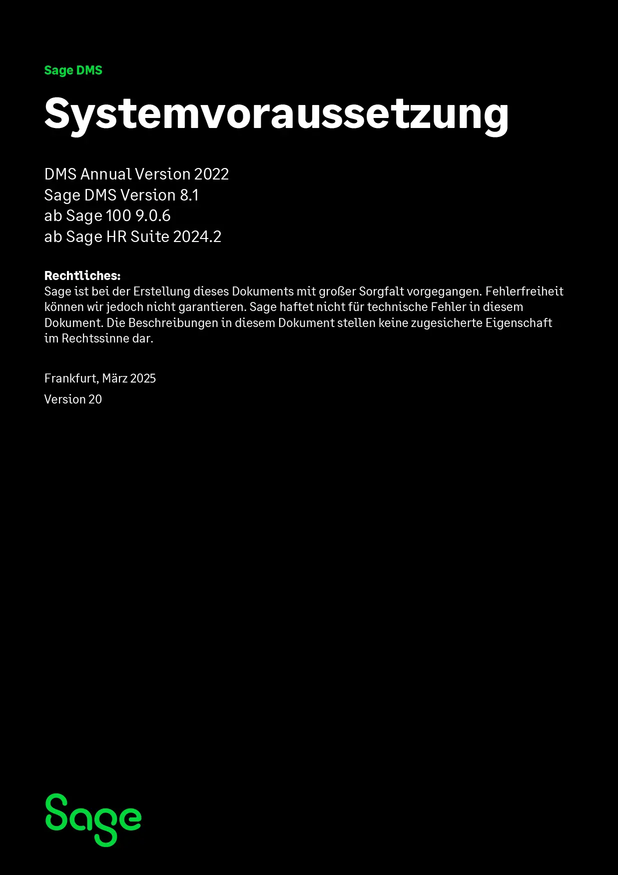 Systemvoraussetzung Dms